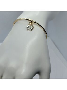18K Gold-Plated Apple Charm Bracelet – Brand New